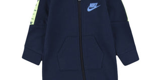 Nike Baby Boy's Futura Taping Long Sleeve Hooded Coverall Blue Size 3MOS