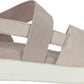 ECCO Yuma Women's Flat Sandal in Grey Nubuck - Size Specific
