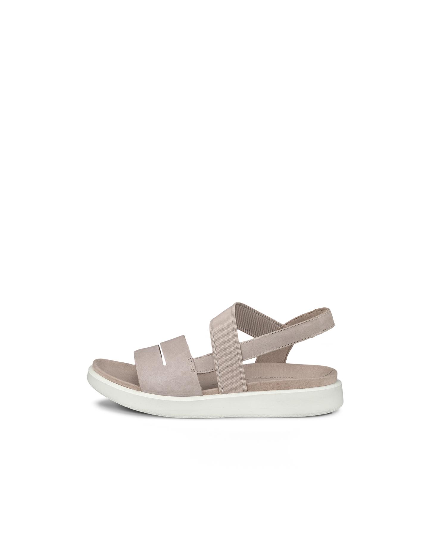 ECCO Yuma Women's Flat Sandal in Grey Nubuck - Size Specific