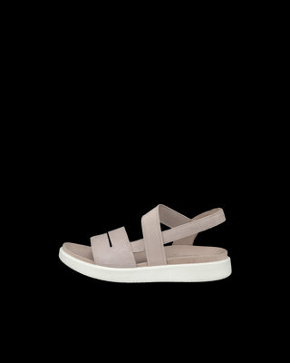 ECCO Yuma Women's Flat Sandal in Grey Nubuck - Size Specific