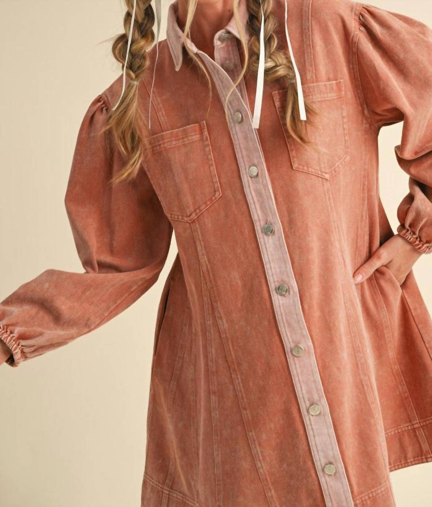 &Merci - Edge Line Denim Mini Dress