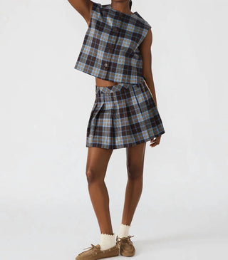 Steve Madden - Women's Plaid Margo Skirt