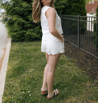 Z Supply - Topanga Mid-high Rise Linen Shorts