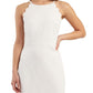 BCX Women's Scalloped Short Mini Dress White Size Small