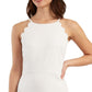 BCX Junior's Scalloped Low Back Bodycon Dress White Size Large