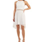BCX Junior's Lace High Low Fit & Flare Dress White Size 5