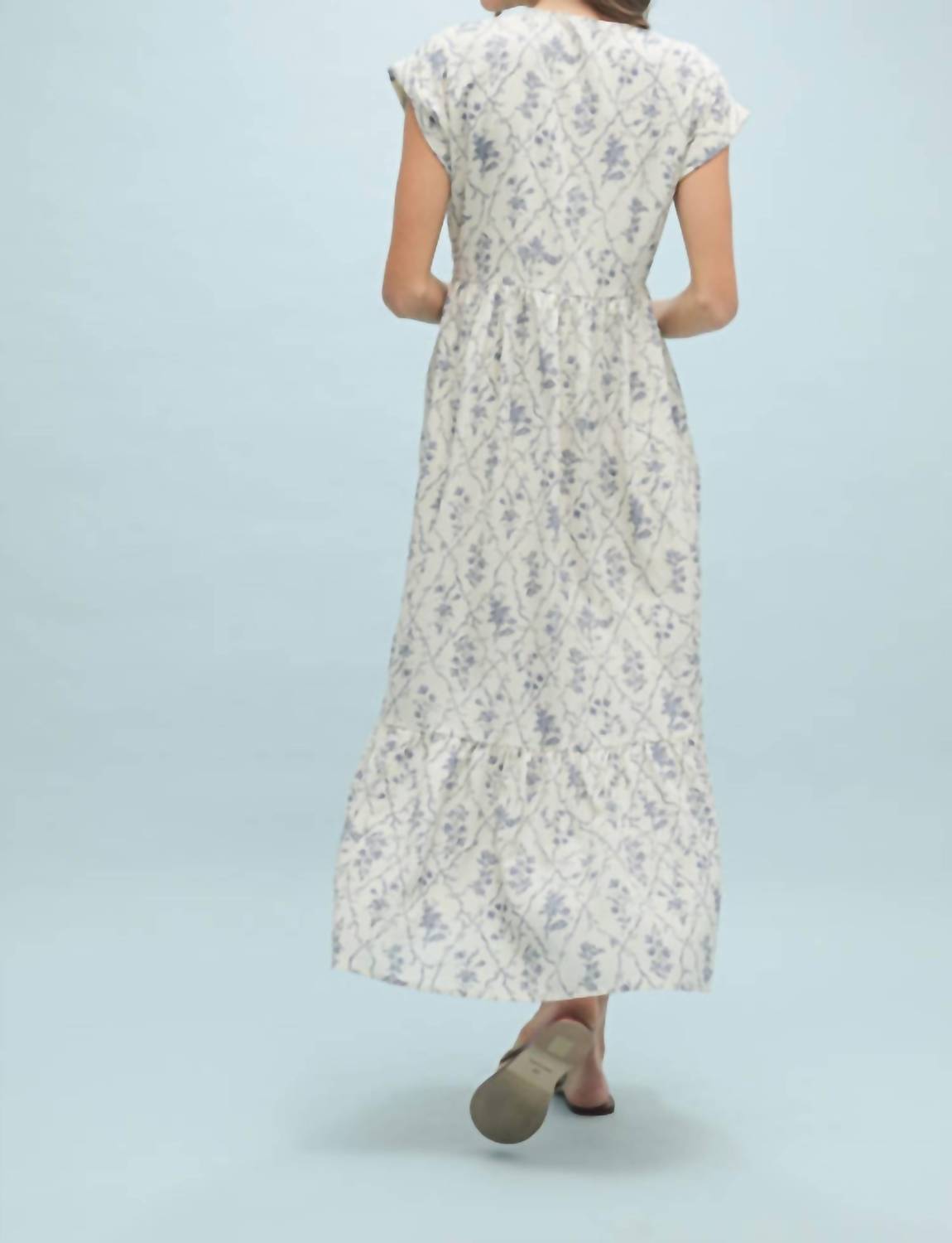 Daisy - Esther Floral Cinched Midi Dress