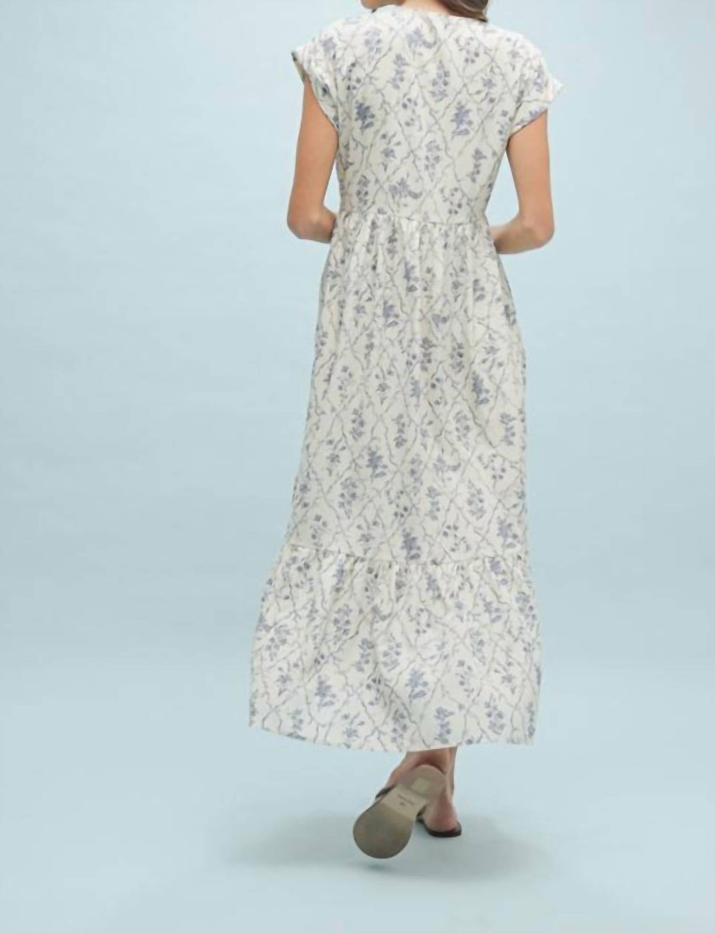 Daisy - Esther Floral Cinched Midi Dress