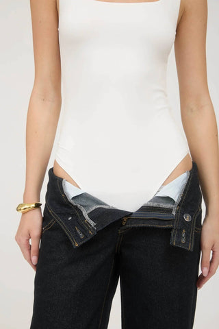 Blu Pepper - Square Neck Tank Bodysuit