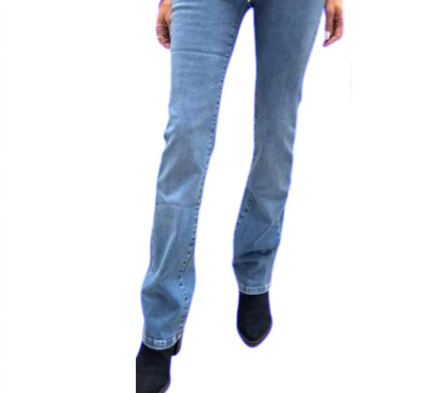 Bevy Flog - Lindsey Drawstring Flare Denim Pant