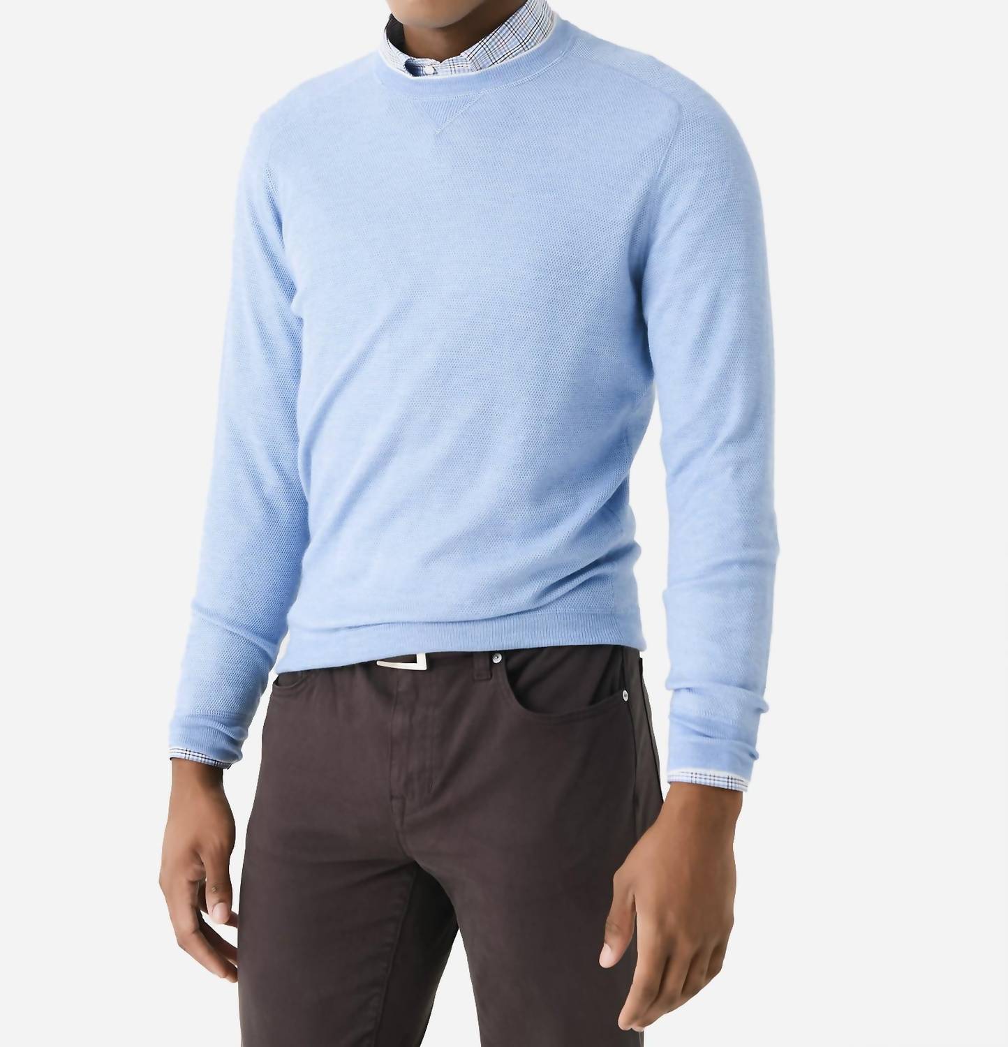 Peter Millar - Voyager Cashmere Silk Saddle Shoulder Crew Sweater