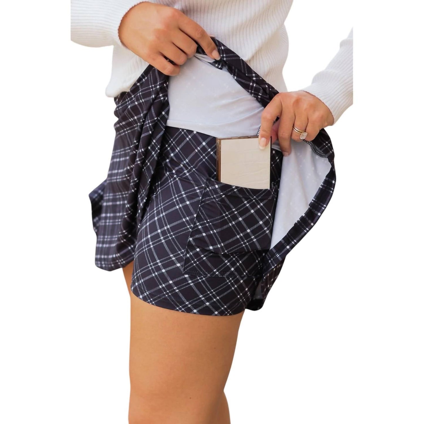 Julia Rose - Brenna Plaid Skort