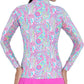 Ibkul - Mock Zip Neck Top - Gloria