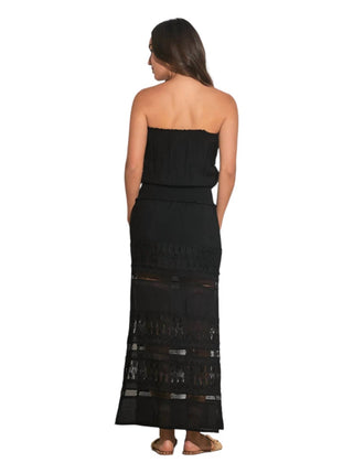 Elan - Wymara Crochet Strapless Maxi Dress