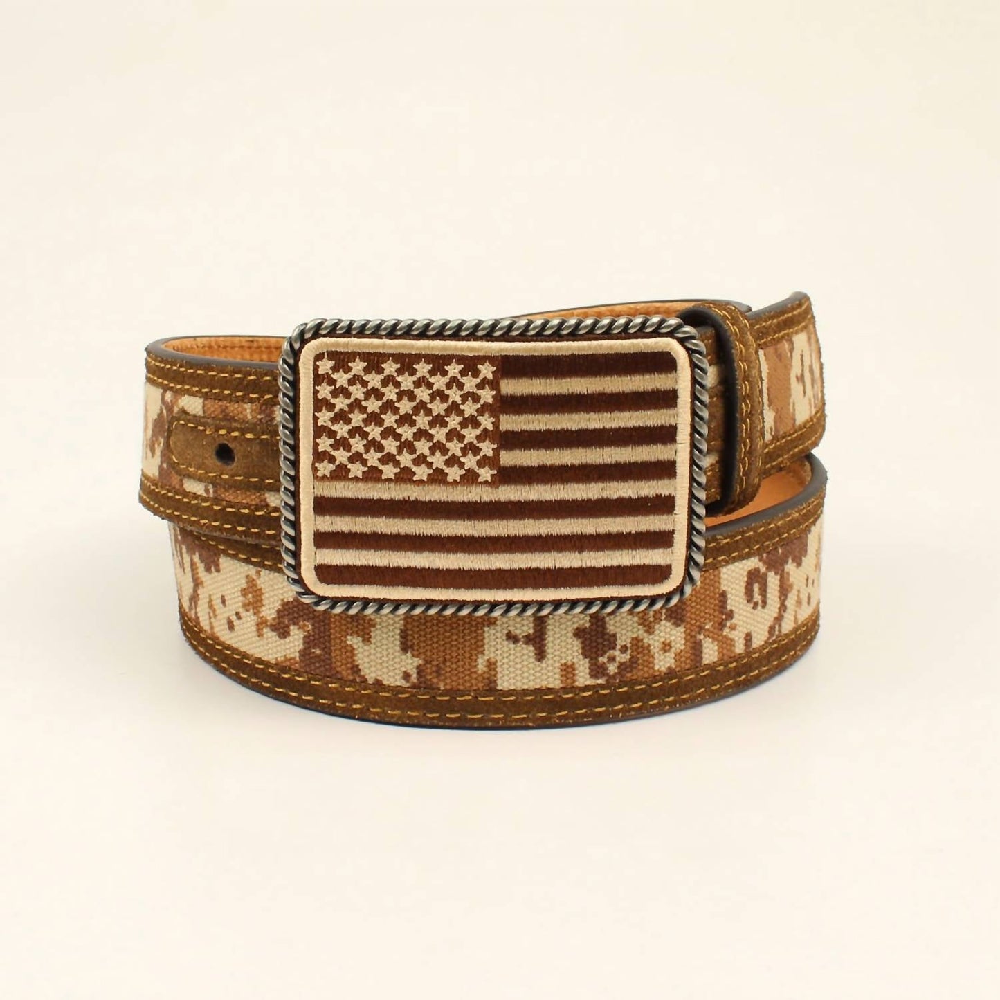 Ariat - Men's Leather Boot Camo Patriot Belt