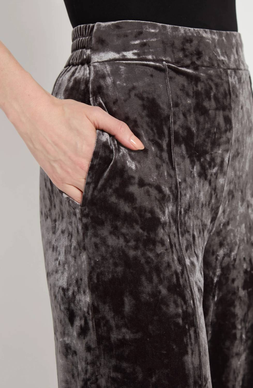 Lysse - Crushed Velvet Wide Leg Pants