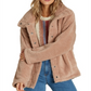 Billabong Women's Cozy Days Faux Fur Jacket Beige Size Medium