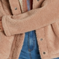 Billabong Women's Cozy Days Faux Fur Jacket Beige Size Medium
