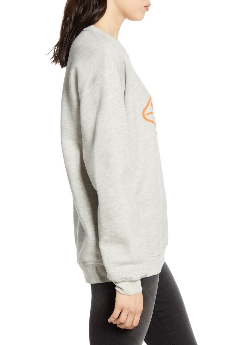 Women's Billabong Diamond Life Graphic Sweatshirt Gray Size S