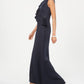 Jessica Howard Women's Ruffled Glitter Gown Blue Size 12