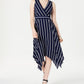 Jessica Howard Women's Sleeveless Hanky Hem Dress Blue Size 14