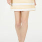 Vince Camuto Women's Metallic Stripe Brocade Shift Dress Yellow Size 8