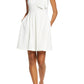 Vince Camuto Women's Bow Neck Fit & Flare Dress White Size 6