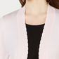 Jessica Howard Women's Open Front Sweater Pink Size Small