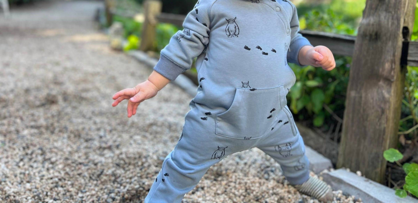 Ettie + H - Boy's Parker Yeti Hooded Romper