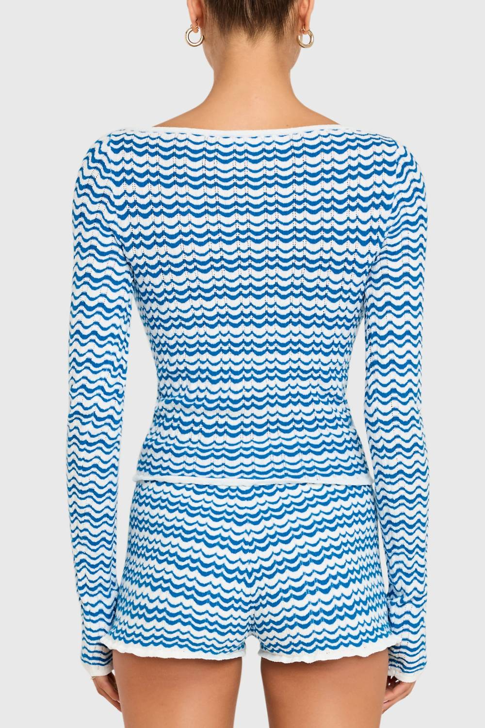 Amanda Uprichard - Breezy Long Sleeve Striped Cardigan