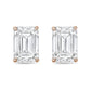 Diana M Jewels - 10.00 Cts Lab Grown Emerald Cut Stud Earrings