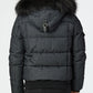 Noize Men's Clark Quilted Bomber With Hood Black Size S