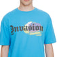 Eleven Paris Men's Invasion Graphic T-Shirt Blue Size Medium