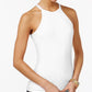 Planet Gold Junior's Racerback Tank Top White- Size M