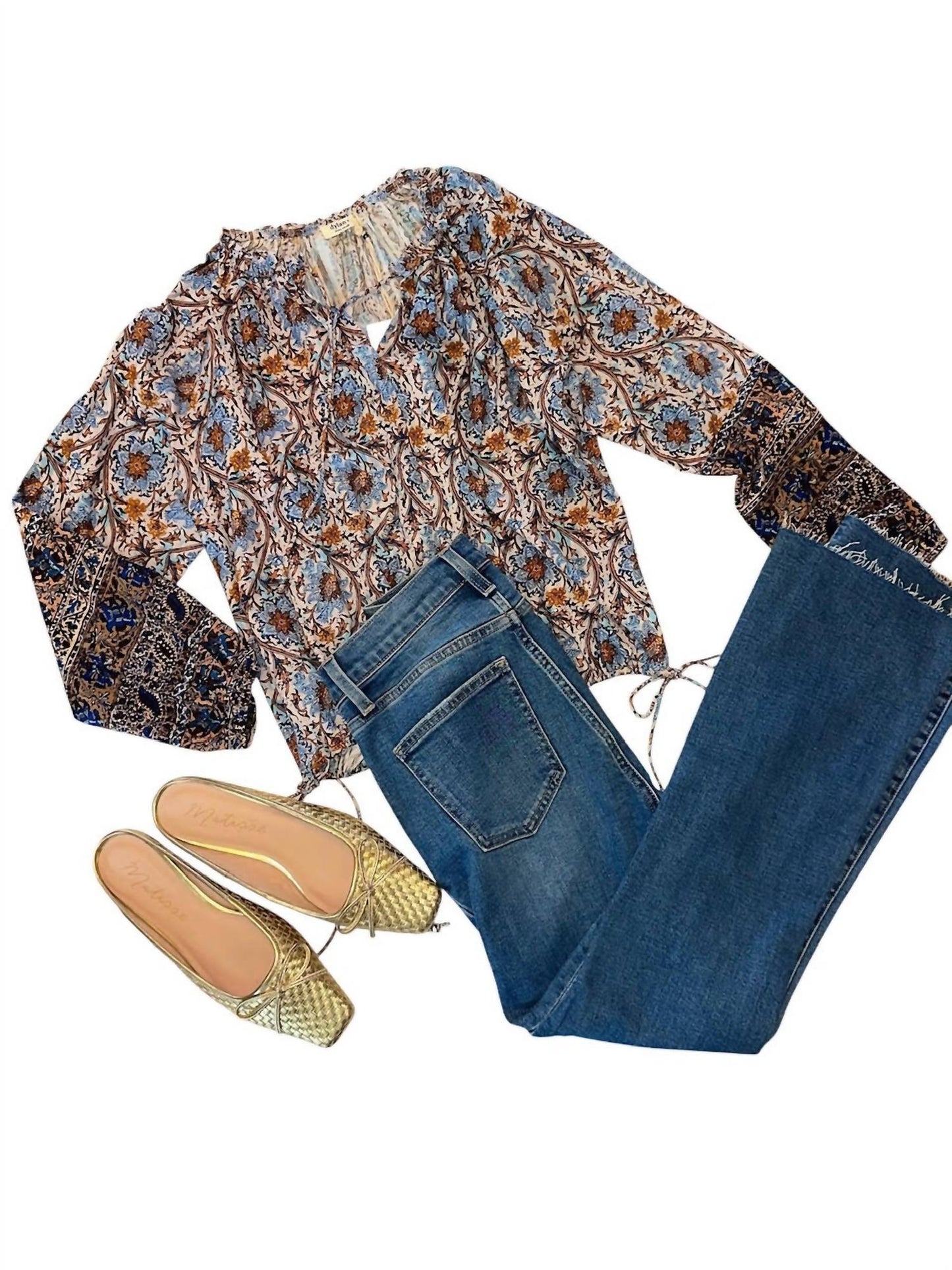Dylan - Talia Printed Long Sleeve Blouse