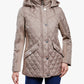 London Fog - Zip Front Hooded Quilted Jacket
