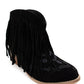 Naughty Monkey - Women's Amos Fringe Ankle Bootie