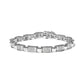 14K White Gold 2.00 Cttw Princess Diamond Invisible Set Link Bracelet (H-I Color, SI2-I1 Clarity) - 7"
