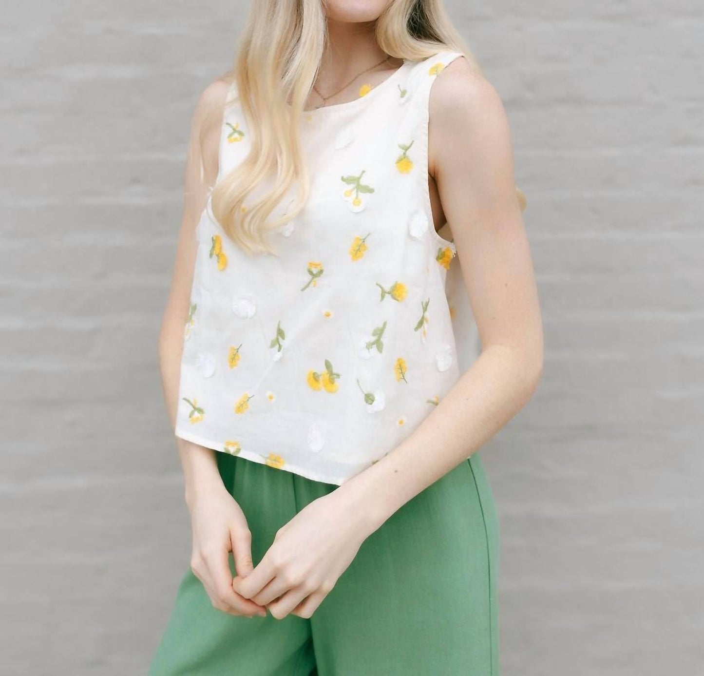 By Together - Lilly Embroidered Floral Blouse