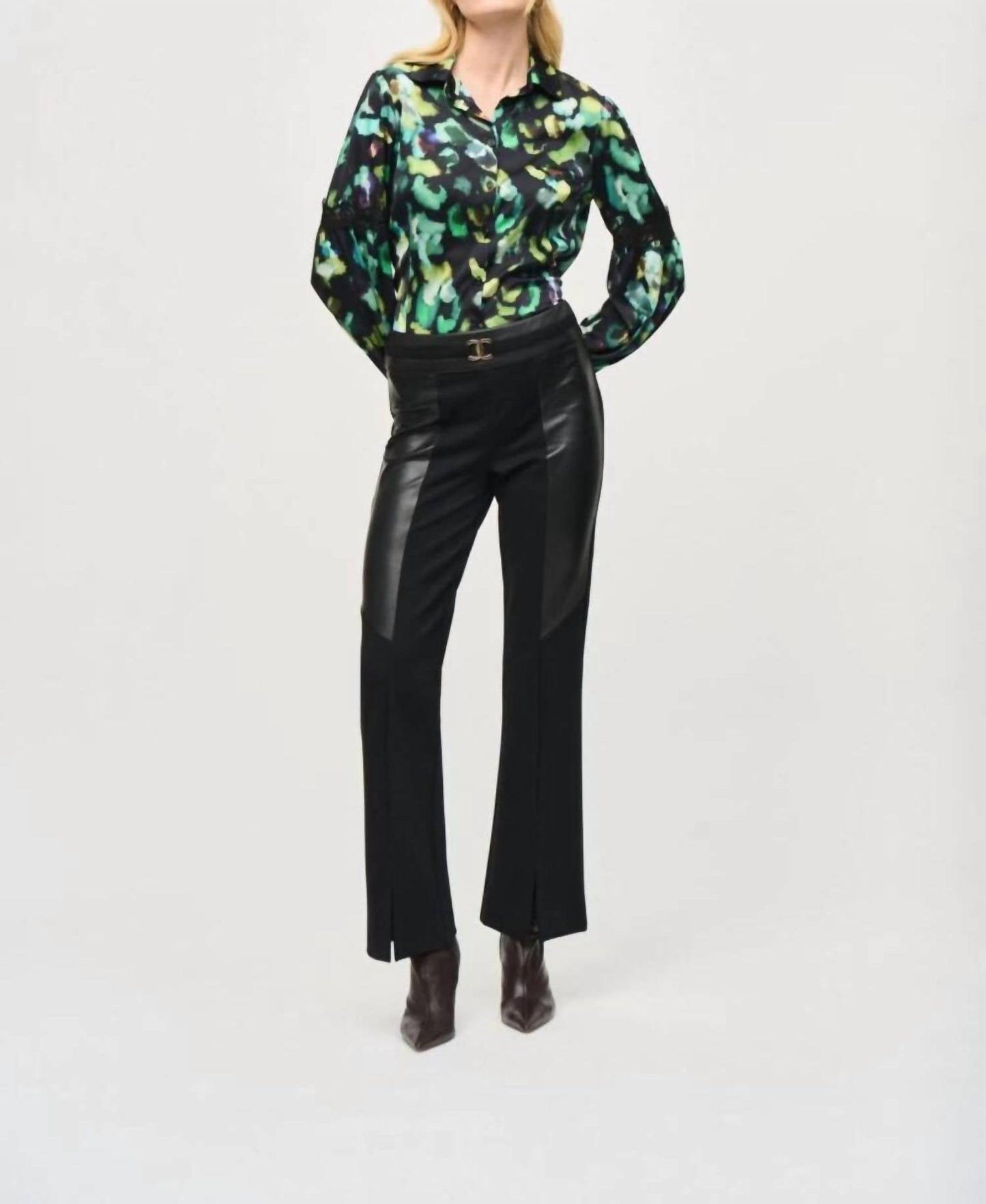 Joseph Ribkoff - Abstract Print Button-down Blouse