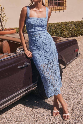 Astr - Jonae Crochet Maxi Skirt