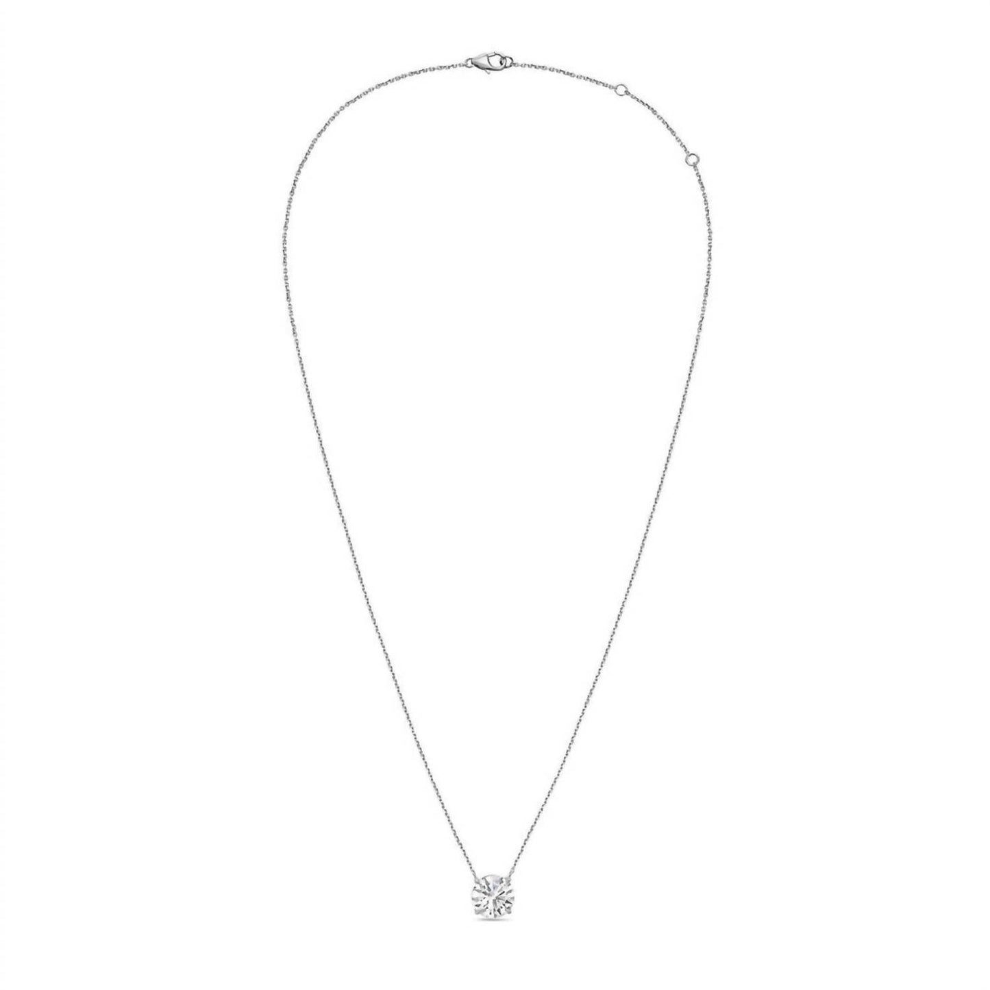 Diana M Jewels - 12.00 Cts Lab Grown Diamond Solitaire Pendant Necklace