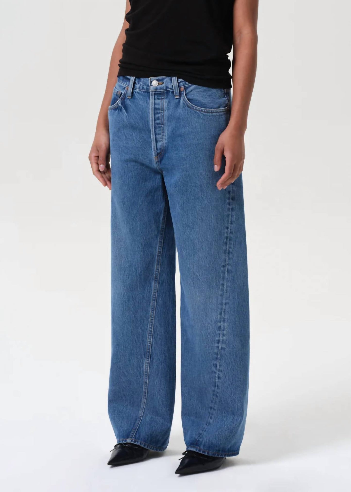 Agolde - Women's Twist Low Slung Baggy Jeans