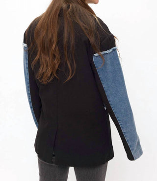 Coalition La - Joanne Denim Accent Statement Blazer