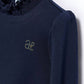 Abel & Lula - Girl's Navy Blue Long Sleeve Mock Turtleneck