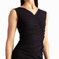 Nicole Miller - Ella Crepe Ruched Midi Dress