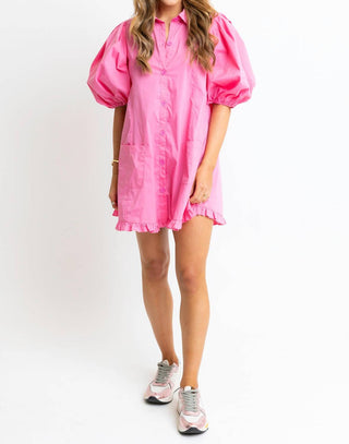 Karlie - Women's Puff Ruffle Dress