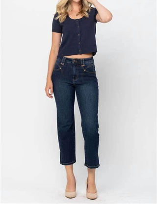 Judy Blue - Side Slits Cropped Jeans