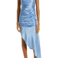 Cinq a Sept Womens Eliza Silk Cocktail Dress Blue Size 2