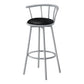 Swivel Stool Bar Height, Stylish Design Contemporary & Modern (Set of 2)